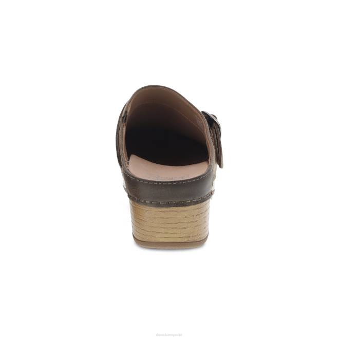 mules y slip-ons Dansko 4FJX165 baya mujer nubuck bruñido en forma de seta - Image 4