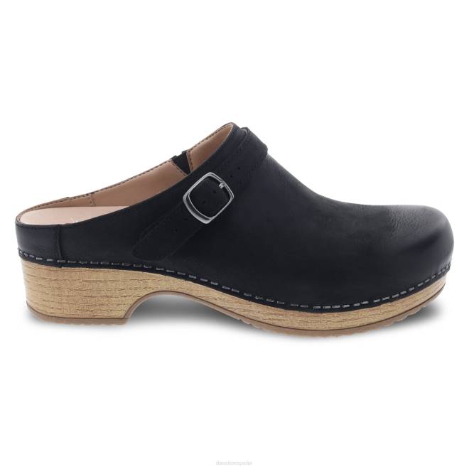 mules y slip-ons Dansko 4FJX166 baya mujer nubuck negro bruñido - Image 2