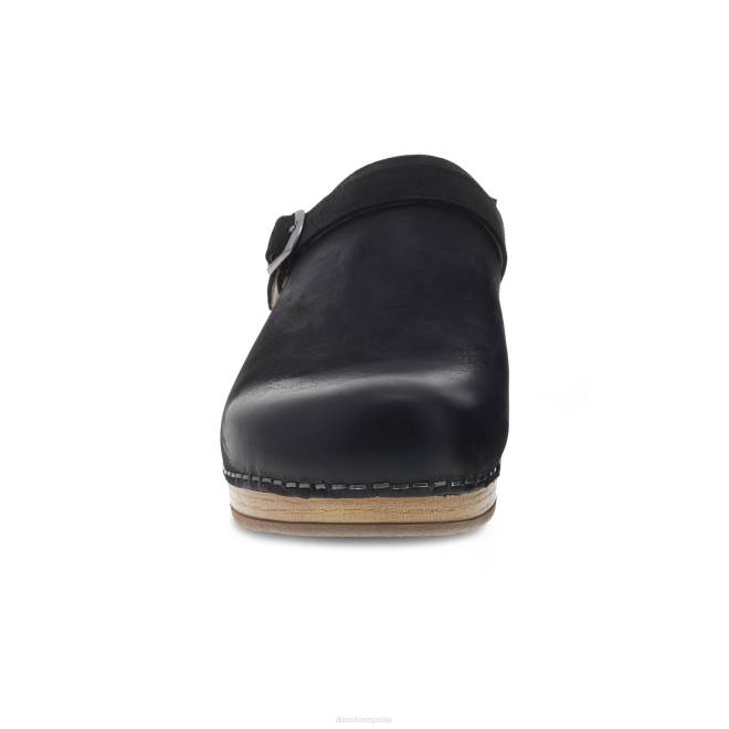 mules y slip-ons Dansko 4FJX166 baya mujer nubuck negro bruñido - Image 3