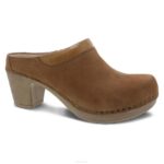 mules y slip-ons Dansko 4FJX182 sammy mujer nubuck bronceado