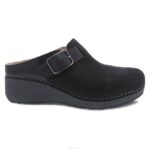 mules y slip-ons Dansko 4FJX183 caia mujer Nubuck molido negro - Image 2