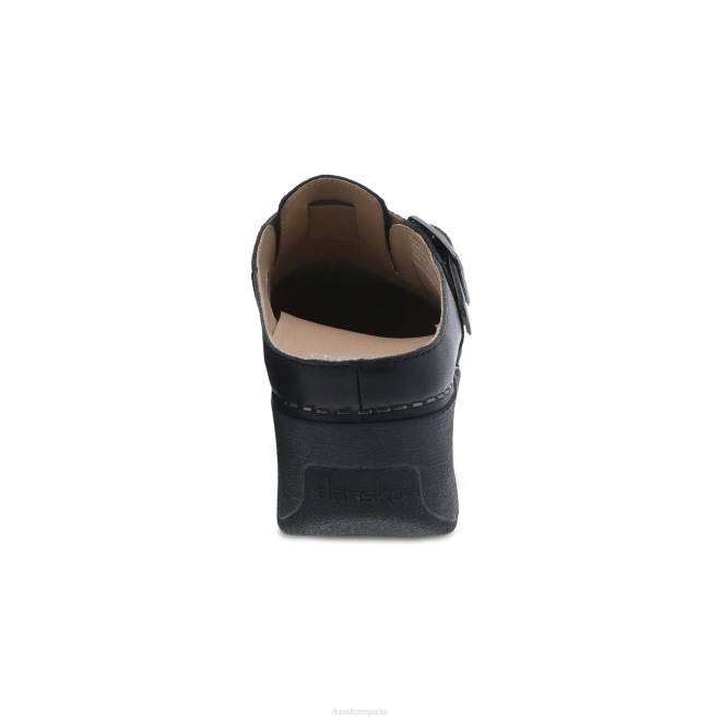 mules y slip-ons Dansko 4FJX183 caia mujer Nubuck molido negro - Image 4