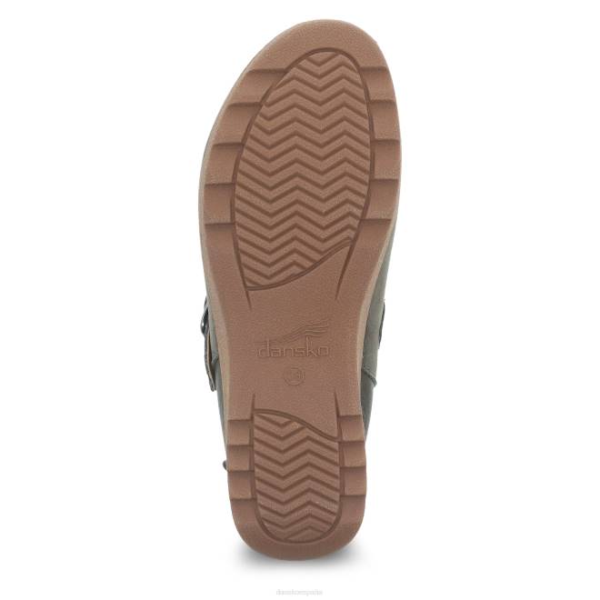 mules y slip-ons Dansko 4FJX184 caia mujer nubuck topo molido - Image 6
