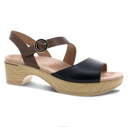 sandalias Dansko 4FJX114 Marjory mujer napa negra abatanada