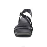 sandalias Dansko 4FJX116 adison mujer cuero esmaltado negro - Image 3