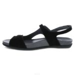 sandalias Dansko 4FJX118 jordyn mujer nubuck negro - Image 2