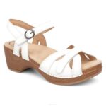 sandalias Dansko 4FJX121 estación mujer grano completo blanco