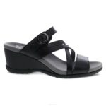 sandalias Dansko 4FJX123 Ana mujer cuero esmaltado negro - Image 2