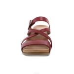 sandalias Dansko 4FJX125 Ana mujer cuero vidriado rojo - Image 3