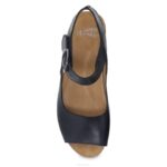 sandalias Dansko 4FJX127 tiana mujer becerro negro bruñido - Image 5