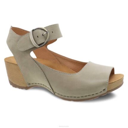 sandalias Dansko 4FJX128 tiana mujer nubuck caqui bruñido