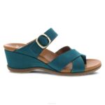 sandalias Dansko 4FJX129 Aubree mujer nubuck verde azulado - Image 2