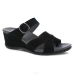 sandalias Dansko 4FJX130 Aubree mujer nubuck negro