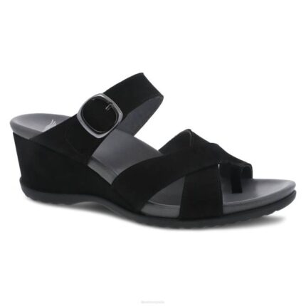 sandalias Dansko 4FJX130 Aubree mujer nubuck negro