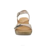 sandalias Dansko 4FJX133 Tricia mujer lino fresado bruñido - Image 3