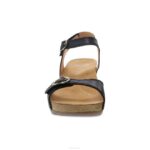 sandalias Dansko 4FJX134 Tricia mujer negro fresado bruñido - Image 3