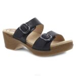 sandalias Dansko 4FJX137 Sophie mujer grano completo negro