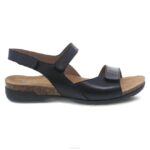 sandalias Dansko 4FJX141 Ronda mujer negro ceroso bruñido - Image 2