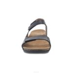 sandalias Dansko 4FJX141 Ronda mujer negro ceroso bruñido - Image 3