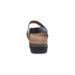 sandalias Dansko 4FJX141 Ronda mujer negro ceroso bruñido - Image 4