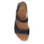 sandalias Dansko 4FJX141 Ronda mujer negro ceroso bruñido - Image 5