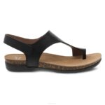 sandalias Dansko 4FJX61 reece mujer negro ceroso bruñido - Image 2