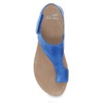 sandalias Dansko 4FJX62 reece mujer bruñido ceroso azul - Image 5