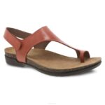 sandalias Dansko 4FJX63 reece mujer bruñido ceroso naranja