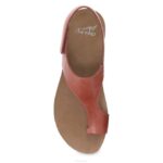 sandalias Dansko 4FJX63 reece mujer bruñido ceroso naranja - Image 5