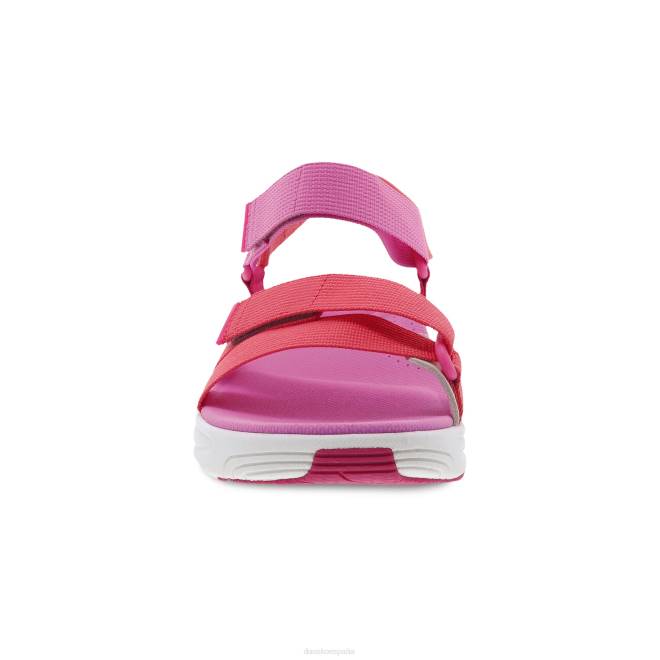 sandalias Dansko 4FJX64 Racquel mujer correas múltiples de fresa - Image 3