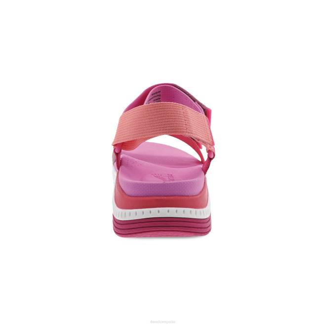 sandalias Dansko 4FJX64 Racquel mujer correas múltiples de fresa - Image 4