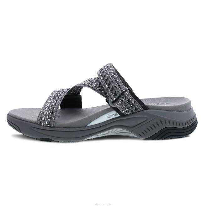 sandalias Dansko 4FJX71 rosetón mujer correas múltiples grises - Image 2