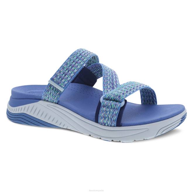 sandalias Dansko 4FJX74 rosetón mujer correas múltiples azules - Image 1