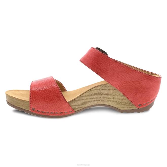 sandalias Dansko 4FJX79 tania mujer coral fresado bruñido - Image 2