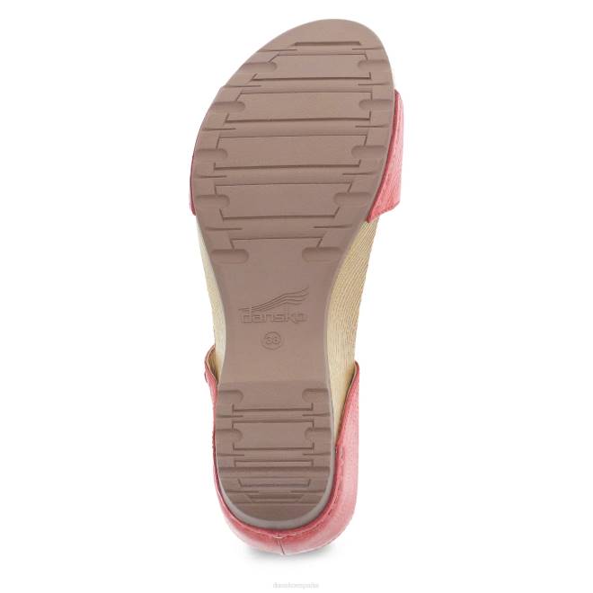 sandalias Dansko 4FJX79 tania mujer coral fresado bruñido - Image 6