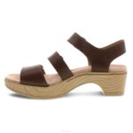 sandalias Dansko 4FJX84 malena mujer becerro marrón liso - Image 2