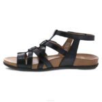 sandalias Dansko 4FJX86 jolene mujer cuero esmaltado negro - Image 2