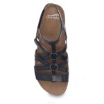 sandalias Dansko 4FJX86 jolene mujer cuero esmaltado negro - Image 5