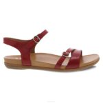 sandalias Dansko 4FJX87 janelle mujer cuero vidriado rojo - Image 2