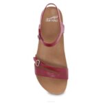 sandalias Dansko 4FJX87 janelle mujer cuero vidriado rojo - Image 7