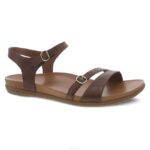 sandalias Dansko 4FJX88 janelle mujer cuero bronceado