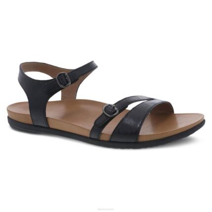 sandalias Dansko 4FJX89 janelle mujer cuero esmaltado negro