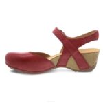 sandalias Dansko 4FJX94 tiffani mujer rojo fresado bruñido - Image 2
