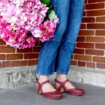 sandalias Dansko 4FJX94 tiffani mujer rojo fresado bruñido - Image 9