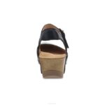 sandalias Dansko 4FJX96 tiffani mujer negro fresado bruñido - Image 4