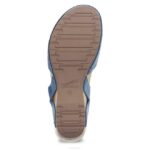 sandalias Dansko 4FJX97 tiffani mujer azul fresado bruñido - Image 7