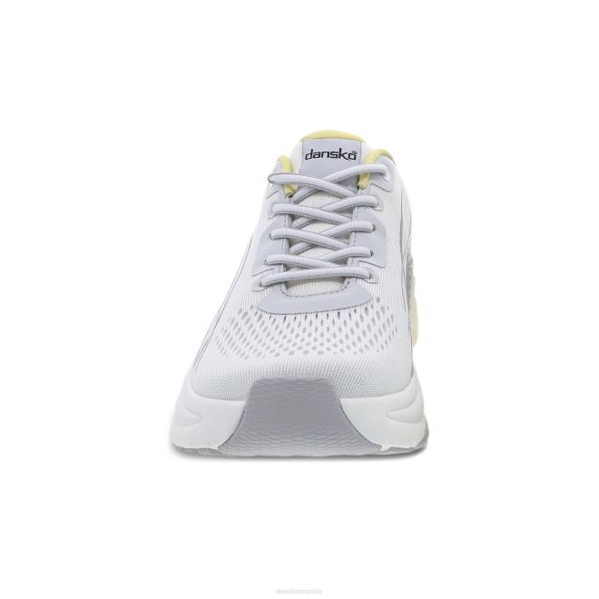 zapatillas de deporte y al aire libre Dansko 4FJX199 paso mujer malla blanca/amarilla - Image 3