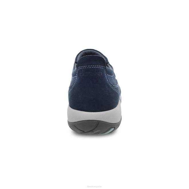 zapatillas de deporte y al aire libre Dansko 4FJX214 patty mujer Nubuck molido azul marino - Image 4