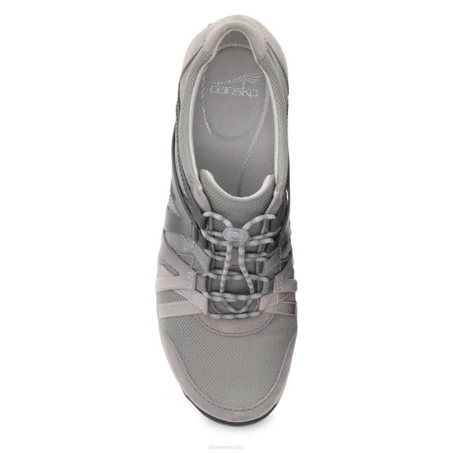 zapatillas de deporte y al aire libre Dansko 4FJX215 henriette mujer ante gris - Image 5