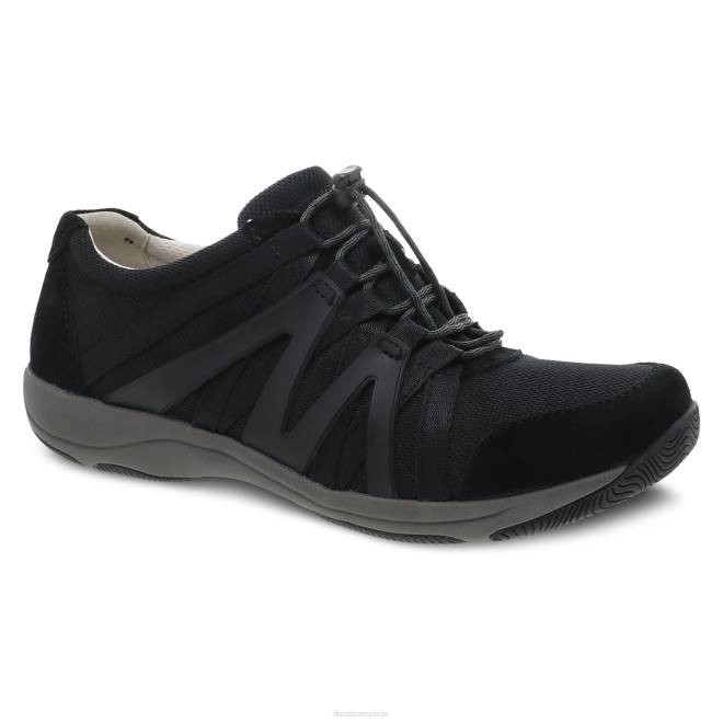 zapatillas de deporte y al aire libre Dansko 4FJX216 henriette mujer ante negro - Image 1